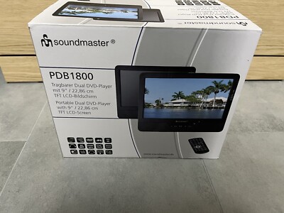 Soundmaster PDB1800 9'' Twin Portabler DVD-Player Eingebauter Stereolautsprecher