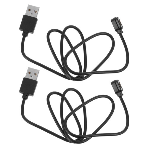 2 Pcs Câble de Charge Données Magnétique Réglable Smartwatch Chargeur - Photo 4 sur 12