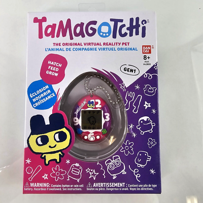 Tamagotchi Virtual Reality Pet Gen 1 Purple Pink Clock 42889 Retro