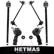 6pcs Front Suspension Inner Outer Tie Rods Sway Bar For 2002-2004 Ford Focus Svt