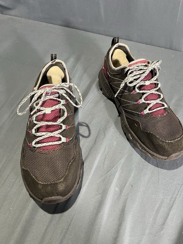Skechers Go Walk Outdoors Shoes Womens 7.5 Brown Mesh Lace Up Low Top Sneakers - Picture 10 of 12
