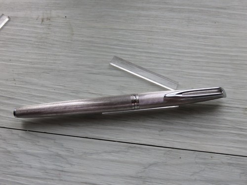 Stylo Plume Waterman CF Milleraies - Argenté Plaqué, Plume En Or, Parfait état (occasion)