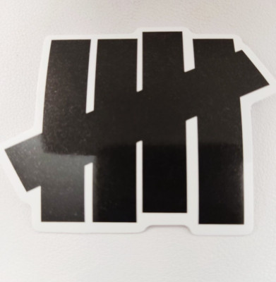 Undefeated Waterproof Vinyl Logo Decal Sticker 2.5