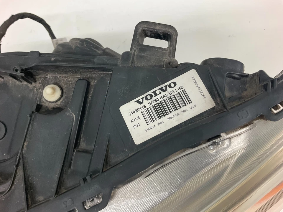 Conjunto Faro Halógeno Izquierdo Volvo S60 V60 14-18 31420287 Foto 4 de 4