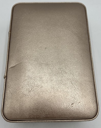 NEW Wolf Palermo Zip Case Rose Gold Rings Jewelry Travel Case Storage On The Go - Picture 5 of 7