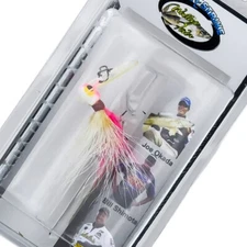 LUCK E STRIKE Walleye Scrounger Bucktail Jig Long Bill 1/8oz 1/0 Hook PINK/WHITE