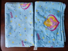 Set of two Barbie 90s blue curtains 134 cm x 167 cm