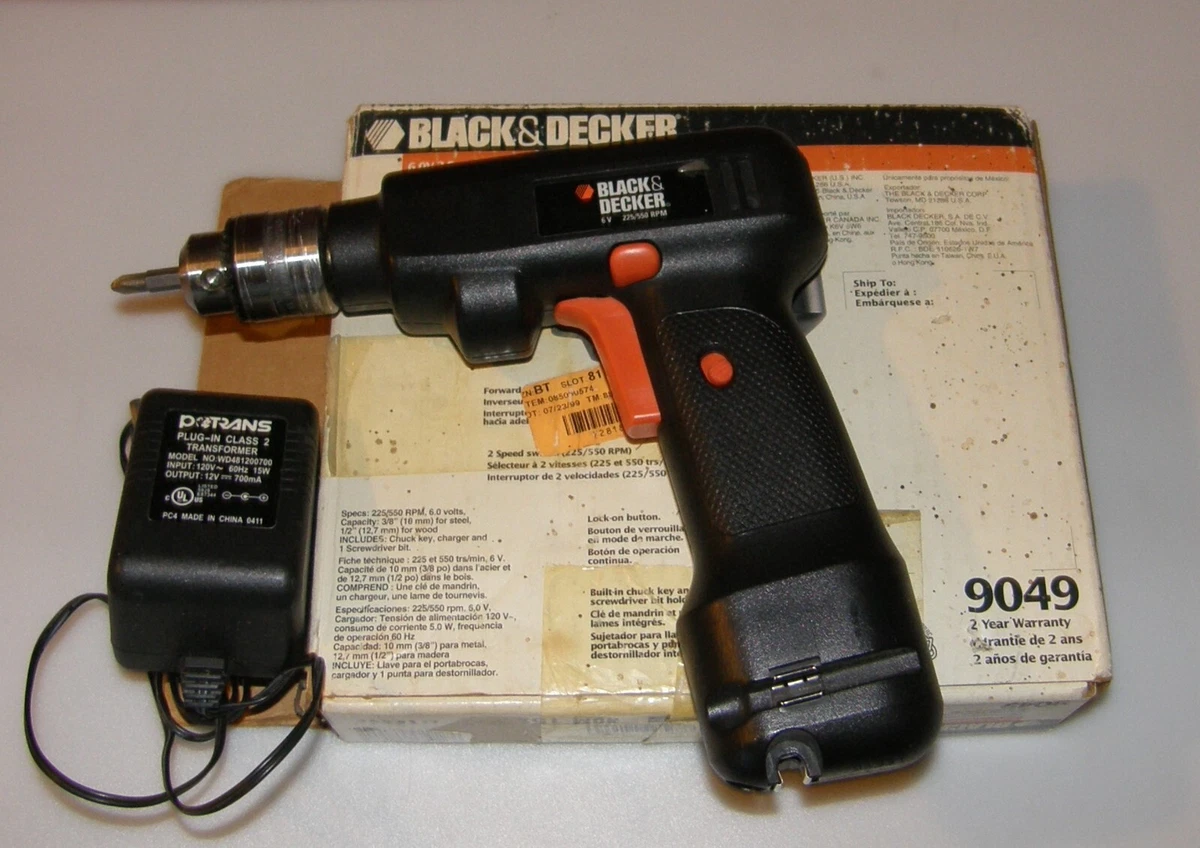 Black and cheap decker 6v drill