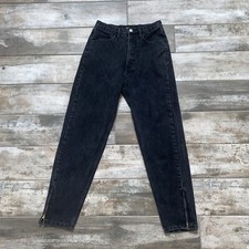 GUESS Georges Marciano triangle logo ankle zip mom jeans sz 30 vtg 80s 90s usa