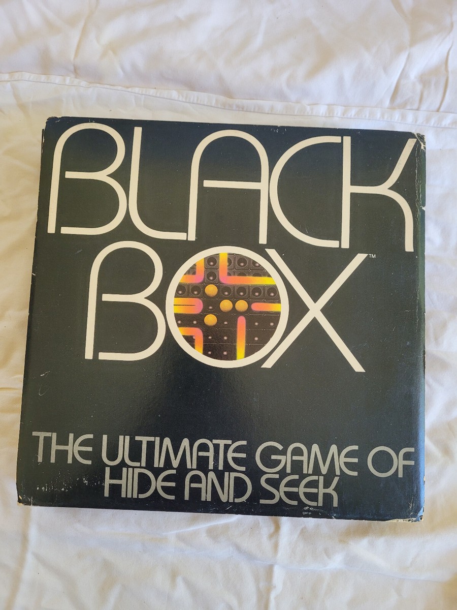 Vintage 1978 Black Box Board Game The Ultimate Game of Hide