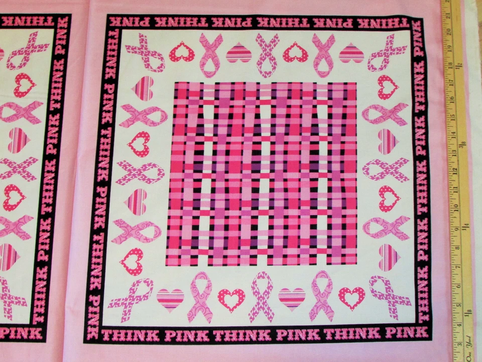 Think Pink лента бандана рака молочной железы выживший Windham ткани 23» панели #39706 - Изображение 2 из 2