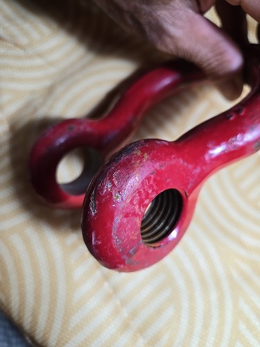 1 PRE-OWNED 1" SCREW PIN CROSBY SHACKLE 8- 1/2" TON WLL MADE IN USA ๐บ๐ธ - Picture 9 of 18
