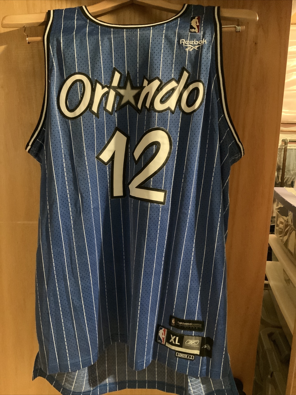 1989/90 Dwight Howard Orlando Magic Hardwood Classic Pro Cut Authentic Reebok NBA Jersey Size 48 – Rare VNTG