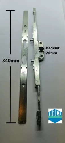 MACO Mach II / Mark 2  uPVC Shootbolt Gearbox BS20mm Backset