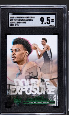 2023-24 Panini Court Kings Victor Wembanyama #19 Double 2023-24 Panini Court Kings Victor Wembanyama #19 Double