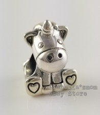 Autentico PANDORA Argento Bruno Il Unicorno 2018 Fascino 797609 Nuovo W Astuccio