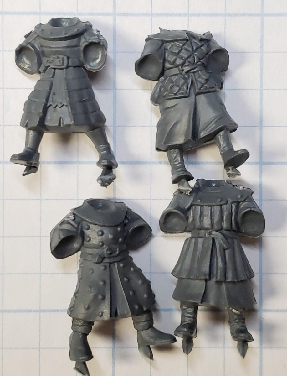 Old World Kingdom of Bretonnia Bits Men at Arms Armored Torsos x4