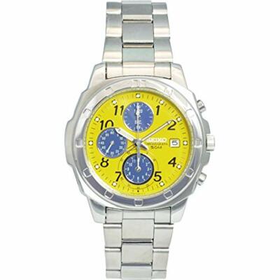 seiko yellow dial chronograph