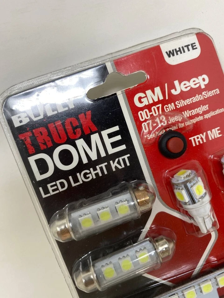 Bully Pilot ILT-101W 卡车圆顶灯套件 - 白色 LED 灯泡 — 第 2/3 张图片