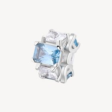 BROSWAY FANCY CHARM CON ZIRCONI IN ARGENTO 925 FCL02 LIGHT BLUE