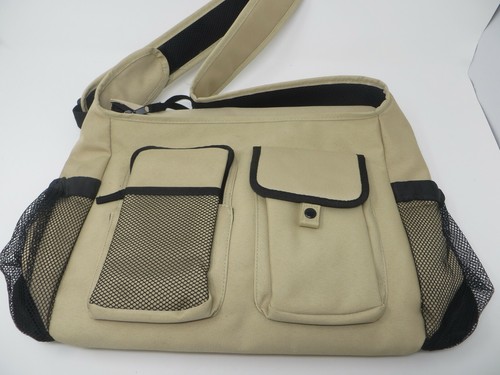 Baby Diaper Bag Organizer Large Stroller Organizer Maternity Bag Khaki Messenger - Picture 7 of 12
