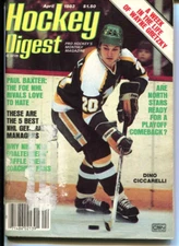 April 1983 Hockey Digest Magazine Dino Ciccarelli Minnesota North Stars Vintage