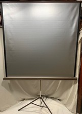 Da-Lite Silver Pacer 50"X50" Projector Screen Vintage BRAND NEW w/ Original Box