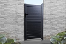 Aluminium Garden Gate Flat Top Gates Custom Made To Order Horizontal Boarding.
