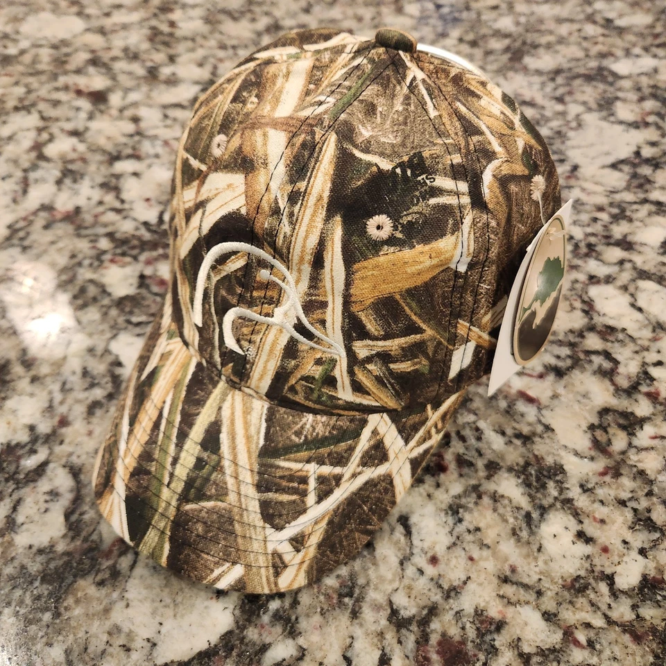 NWT Licensed Mossy Oak Bottomland Ducks Unlimited duck head logo adjustable hat - Image 3 of 4