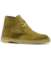 Image of Clarks Originals Mens DESERT BOOT Mid Green Suede Desert Boots UK 11 G EU 46