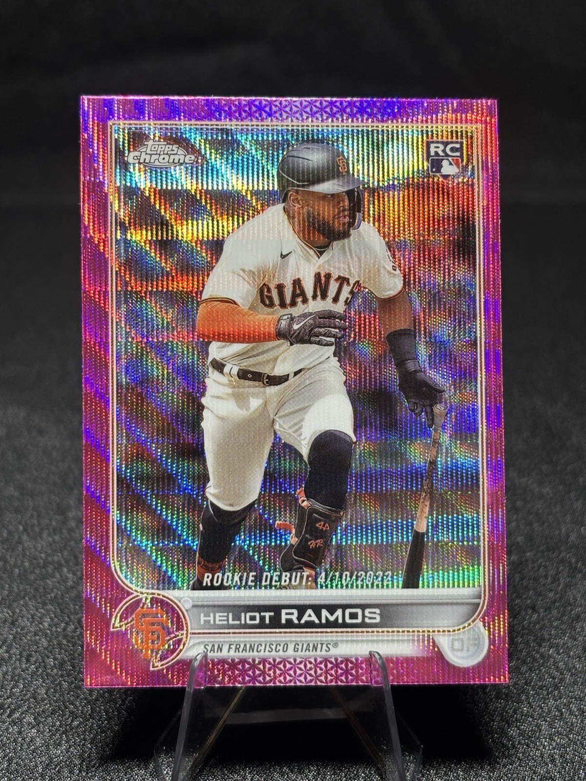 2022 Topps Chrome Update #USC2 Heliot Ramos Pink Wave Refractor (RC)