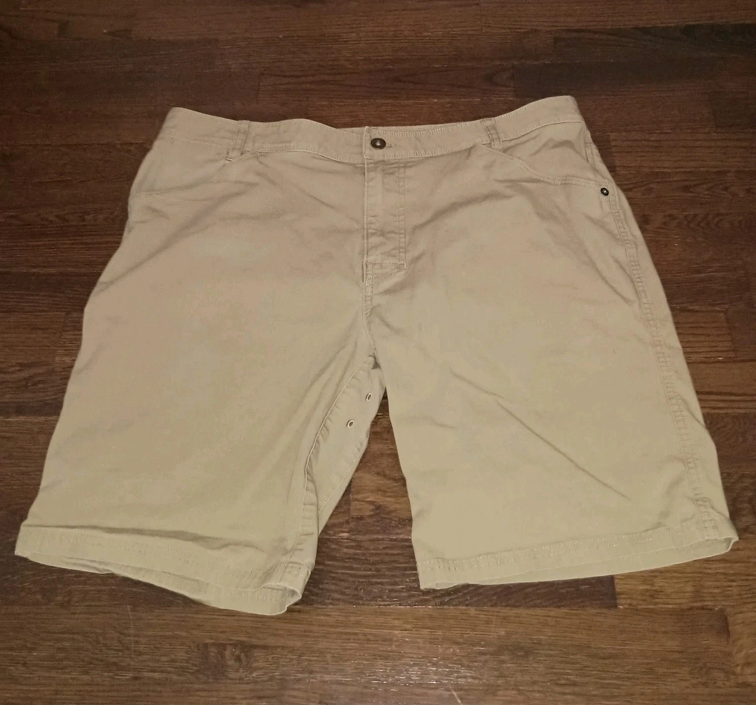 prAna Cargo Shorts Mens 36 Outdoor Hiking Light Brown Beige Tan M31191499