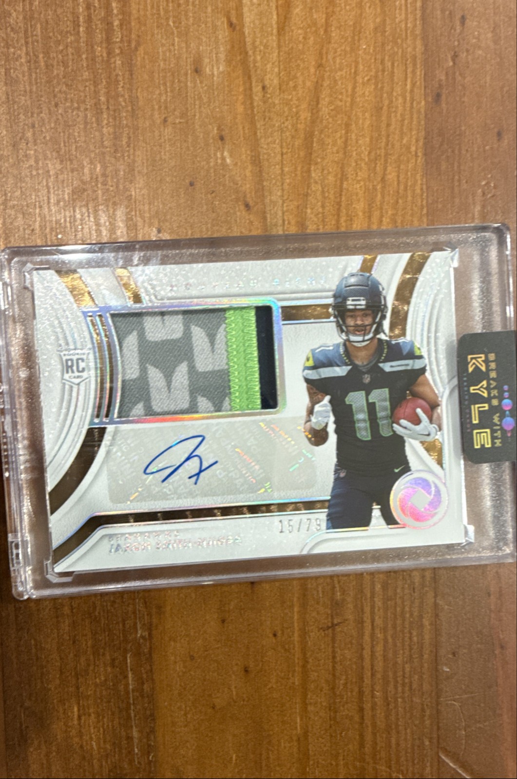 Jaxon Smith-Njigba Panini Gold Standard Nouveau Riche Patch Autographs #NR13 Holo Gold