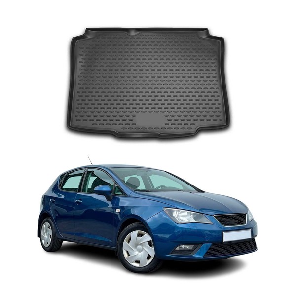 Kofferraummatte Kofferraumwanne FüR Seat Ibiza SchräGheck 2008-2017 Gummi TPE-image