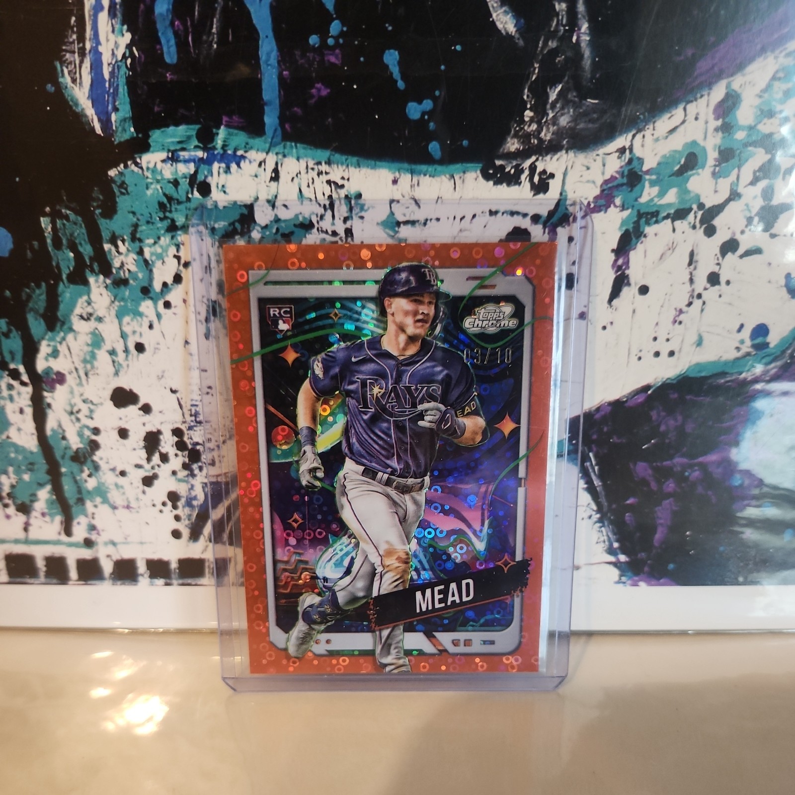 2024 Topps Chrome Cosmic #25 Curtis Mead Orange Lunar Refractors #/10