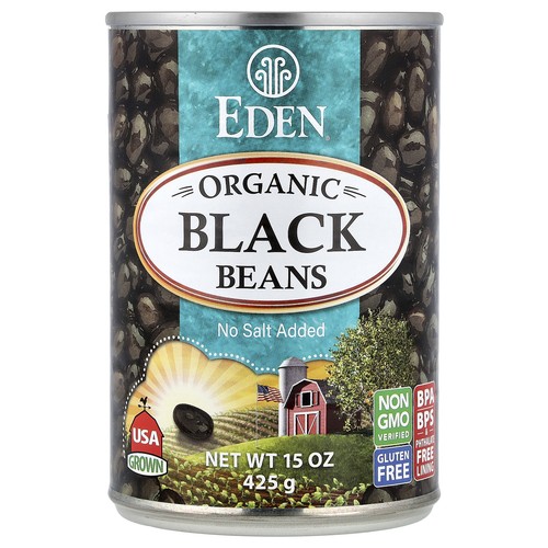 Organic Black Beans, 15 oz (425 g)