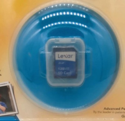 Vintage Lexar 128 MB Secure Digital Card (SD128-287)