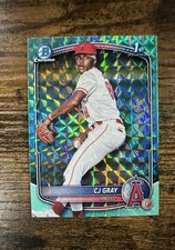 2025 Bowman Draft - Chrome CJ Gray #BDC-197 Aqua Geometric Refractor /125  