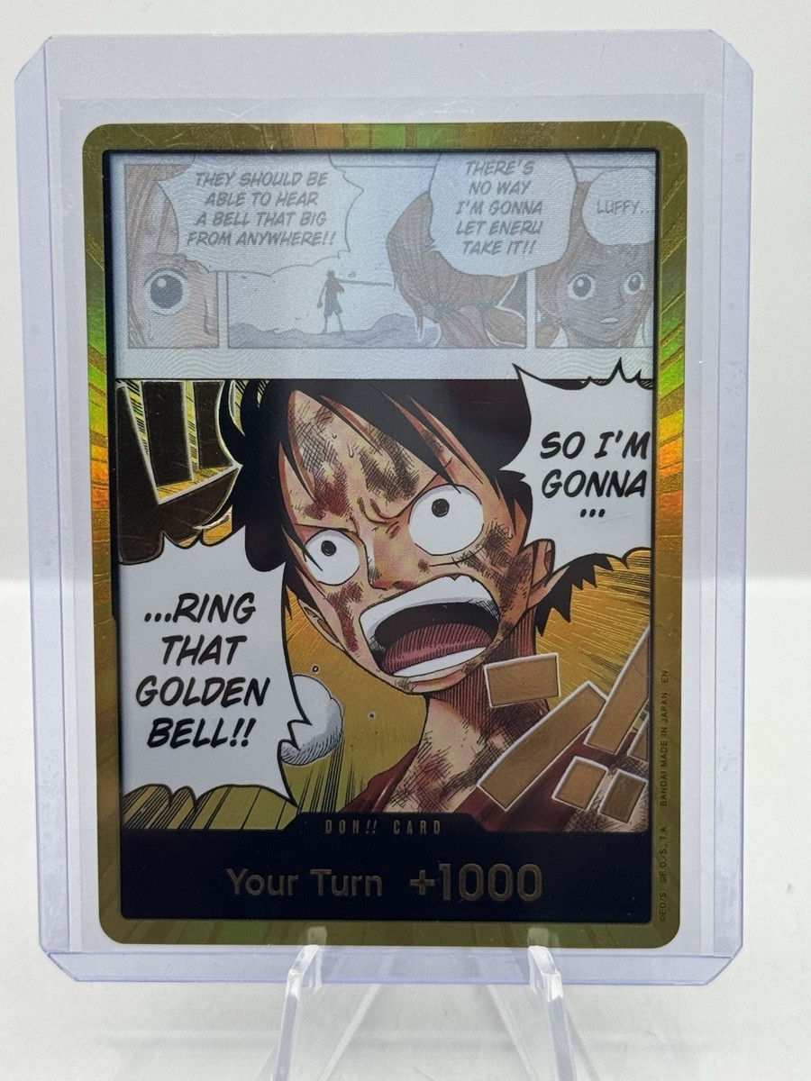 One Piece Gold Don!! Card Your Turn +1000 Ring That Golden Bell