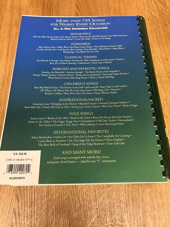 Hal Leonard Fake Book Of The World's Favorite Songs 4th Edition - Over 735 Songs - Image 3 of 3