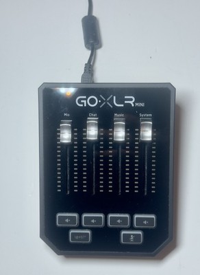 TC-Helicon GO XLR Mini - Streaming Mixer - Black With USB Cable Tested Excellent