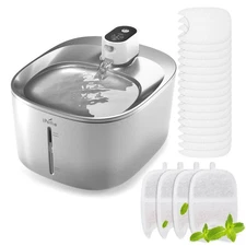 Runway Wireless Pump Cat Water Fountain with 4 Filters - Waterproof Self-Cont...