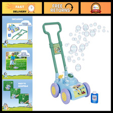 Bubble Lawn Mower Toy for Toddlers - Bubble Blowing Machine with Sound, Indoor/O