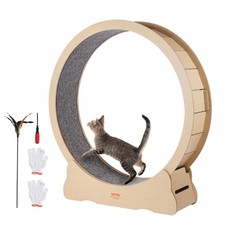 Cat Exercise Wheel Quiet Indoor Running Wheel For All Cat Sizes Up To 30 Lbs