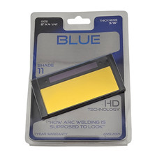 TrueArc Blue Auto Darkening Welding Lens Shade 11 2" x 4-1/4" True Color