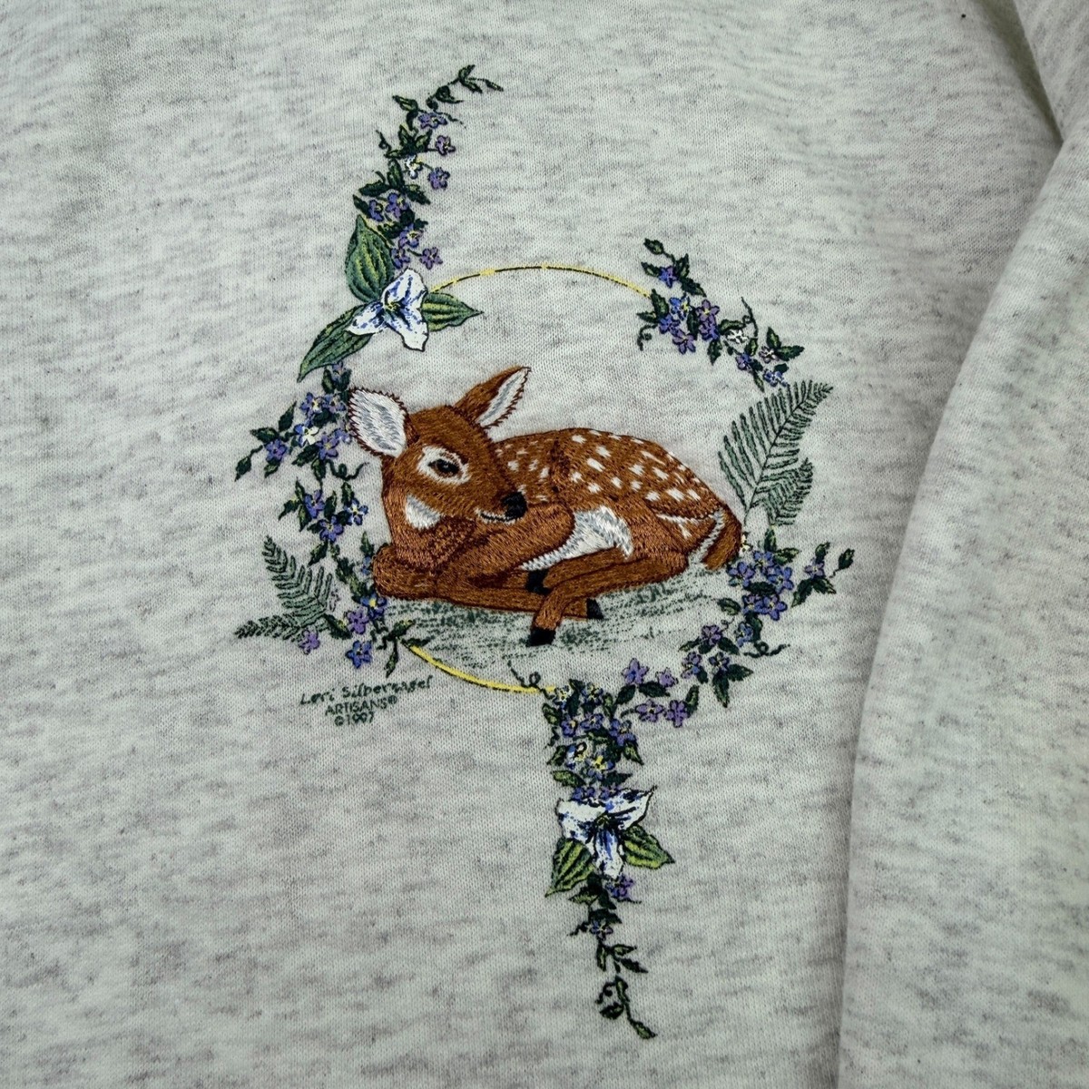 トップス Artisuns SUNSCHEIN DESIGNS 90s USA sweat VTG 90s Women's Artisans Sunschein Designs Sweatshirt Winterscape