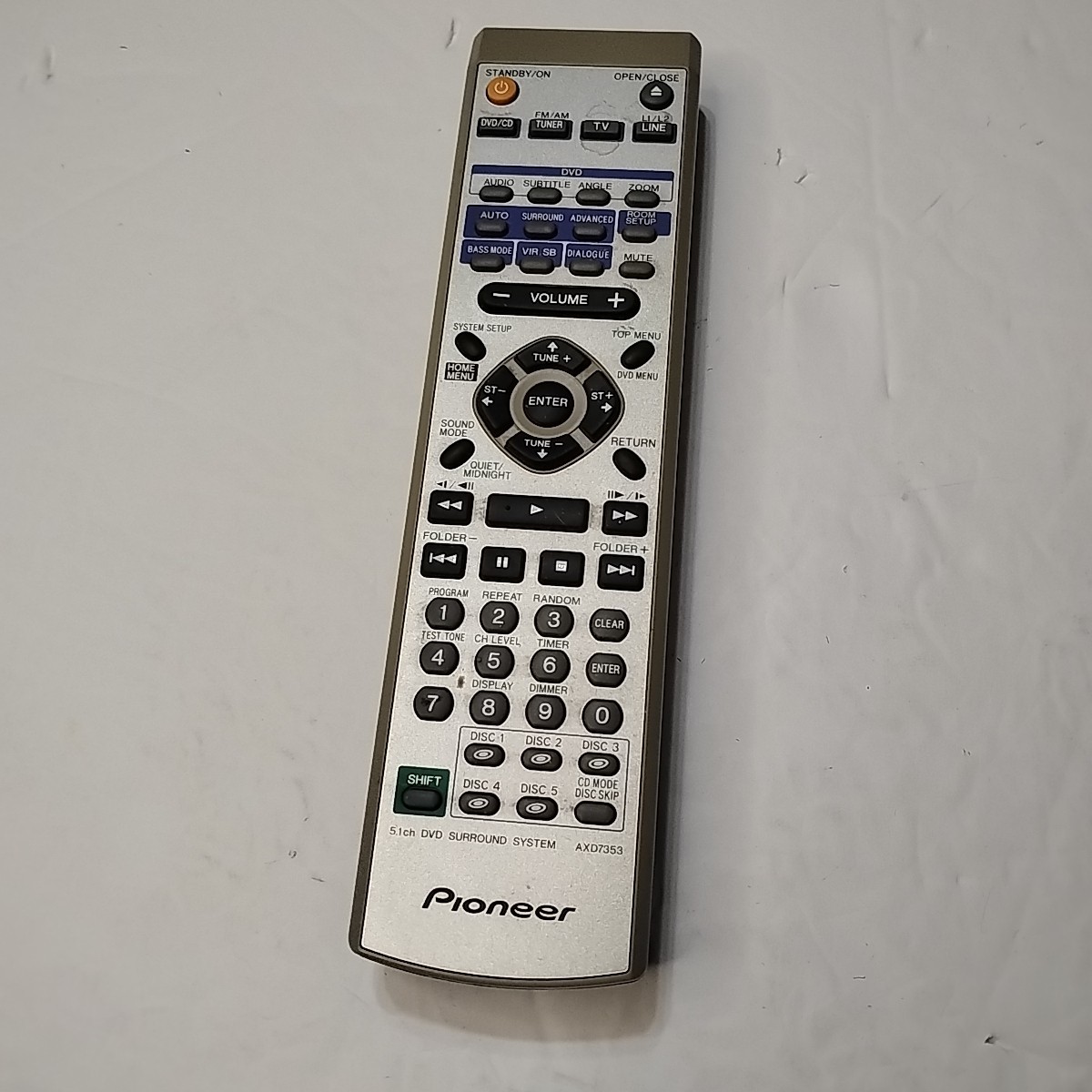 Genuine Pioneer Remote Control 5.1 ch DVD Surround System AX