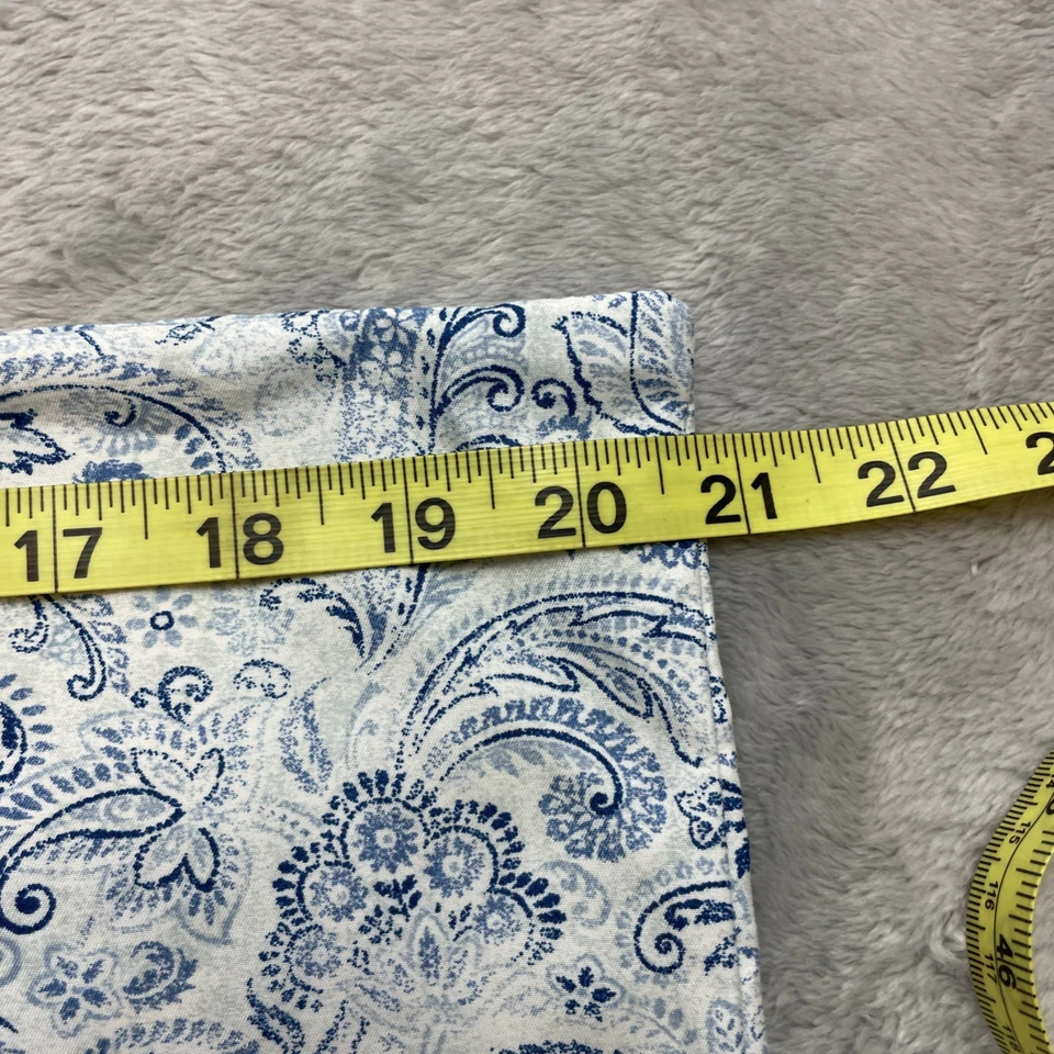 Charisma Ashby Paisley Sheet Set Queen Size Blue Flat Fitted (1) Pillowcase - Image 4 of 4