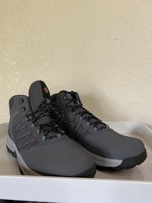 NEW COLUMBIA TRANSVERSE CHARCOAL GRAY HIKING WATERPROOF BOOTS MENS SIZE 14
