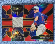 2024 Select Matt Shaw Selective Swatches Red Prizm /99